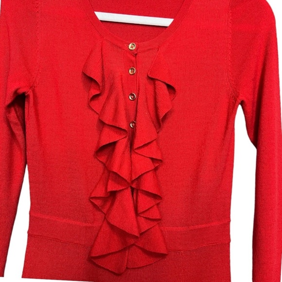 BODEN Red Noelle Knit Wool Long Sleeve Dress - Picture 4 of 11